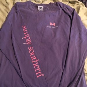 Simply southern long sleeve tee large